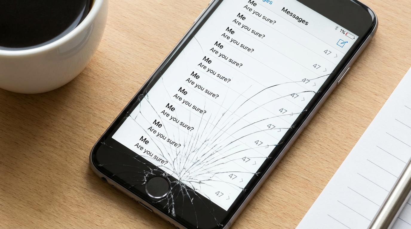 The Can't Stop Checking Mistake That's Destroying Your Self-Trust